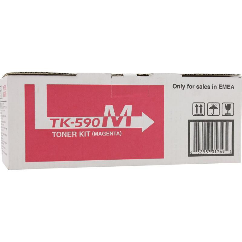 Тонер-картридж лазерный Kyocera TK-590M пурпурный оригинальный
