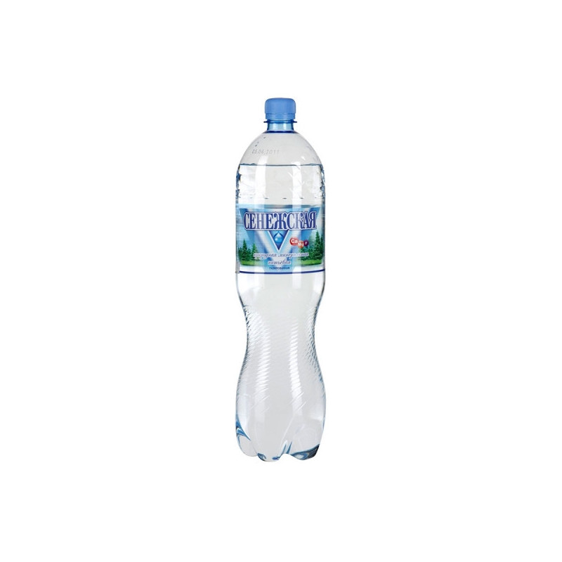Вода минеральная Сенежская газированная 1.5 литра 6 штук в упаковке