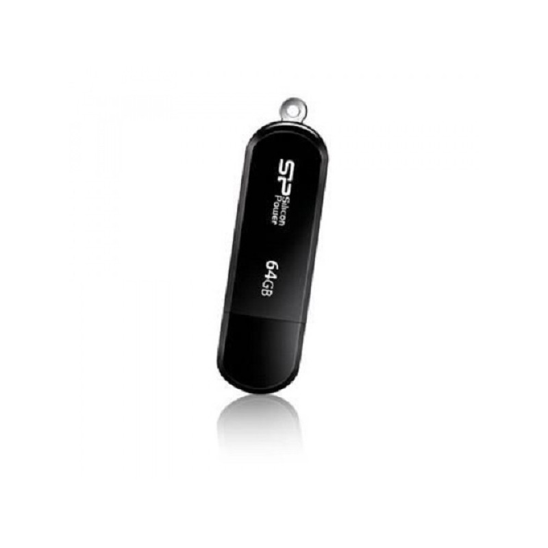 Флеш Диск Silicon Power 64Gb LuxMini 322 SP064GBUF2322V1K USB2.0 черный