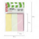 Закладки клейкие бумажные STAFF, 76х25 мм, 3 цвета х 100 листов, 129360