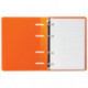 Бизнес-тетрадь А5, 120 л., BRAUBERG, 160х205 мм, клетка, обложка пластик, "Оранжевый", 403256