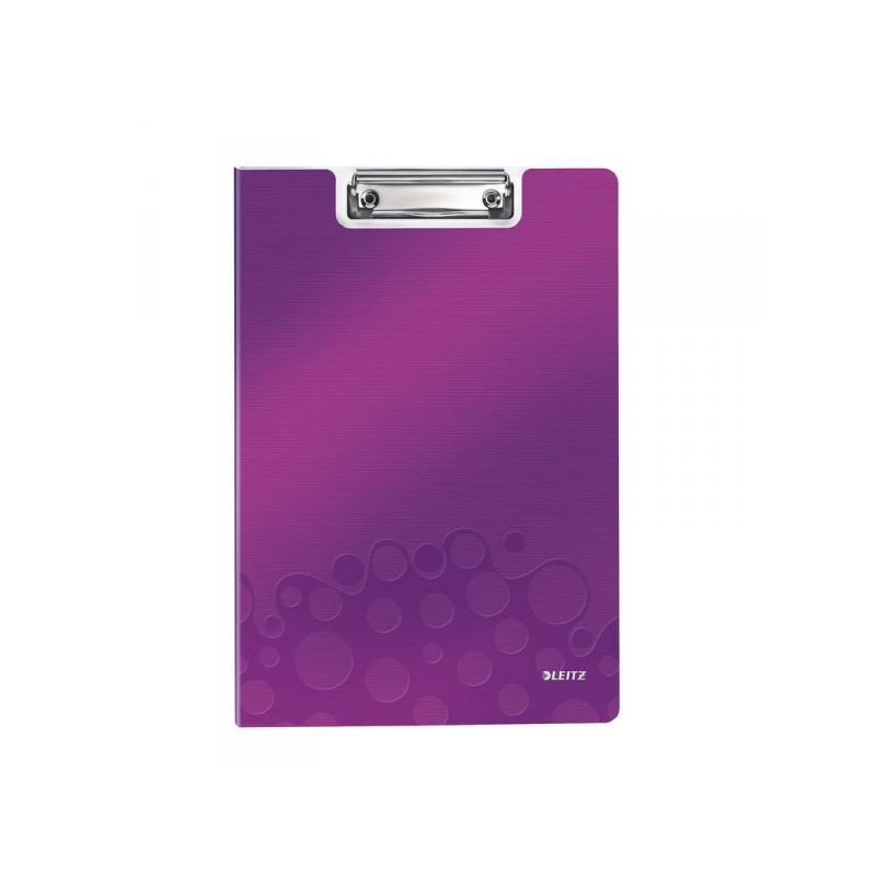 Папка-планшет с крышкой Leitz Wow пластиковая лиловая 2.8 мм