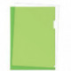 Папка-уголок пластик A4, 180 мкм, 1 отделение, гладкая фактура, прозрачная зеленая, Attomex