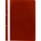Папка-скоросшиватель с перфорацией, А4, 100/110 мкм, пластик, красная с прозрачным верхним листом, Attomex