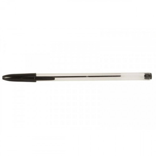 Ручка шариковая 9 @34, 0,8мм, черная (без штрихкода на корпусе)