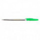 Ручка шариковая зеленая, 0,8 мм, корпус прозрачный, шестигранный, WORKMATE
