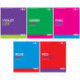 Тетрадь А5, 96 листов, линия, мелованный картон, скрепки, 60 г/м2, ArtSpace Моноколор. Colorblock, ВД-лак