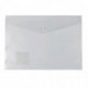 Папка-конверт на кнопке, А4, 180мкм, пластик, бесцветная, Диагональ, Expert Complete Classic