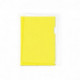 Папка-уголок пластик A4, 180 мкм, 1 отделение, гладкая фактура, прозрачная желтая, Attomex