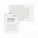 Папка для бумаг с завязками, белая DOLCE COSTO, 220 г/м2, немелованный картон