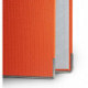 Папка с арочным механизмом 50мм, пвх/бум, оранжевая, металл уголок, карман на корешке, Lamark, 50 шт./упак, разобранная