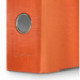Папка с арочным механизмом 80мм, пвх/бумага, оранжевая, металл уголок, карман на корешке, Lamark, 50 шт./упак, разобранная