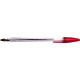 Ручка шариковая DOLCE COSTO прозрачный корпус красная 1,0мм