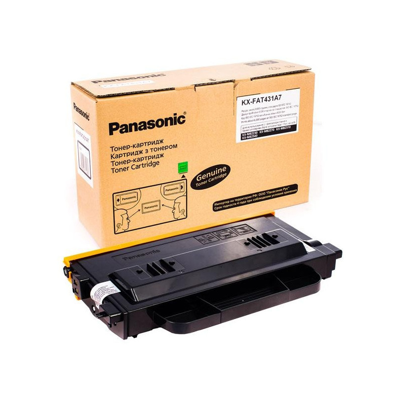 Тонер-картридж Panasonic KX-FAT431A7 черный оригинальный
