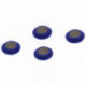 Магниты BRAUBERG диаметр 30 мм 4 штуки "СМАЙЛИКИ" голубые в блистере 231728