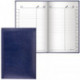 Телефонная книжка А5, 136х202 мм, 96 л., BRAUBERG, вырубной алфавит, "Imperial", под гладкую кожу, темно-синяя, 125040
