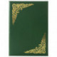Папка адресная бумвинил зеленый, "Виньетка", формат А4, STAFF, 129580