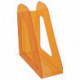 Лоток вертикальный для бумаг СТАММ "Фаворит", ширина 90 мм, тонированный оранжевый, ЛТ716