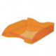 Лоток горизонтальный для бумаг СТАММ "Люкс", тонированный оранжевый, ЛТ613