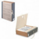 Короб архивный STAFF, 8 см, переплетный картон, корешок - бумвинил, 2 х/б завязки, до 700 л., 126902