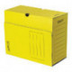 Короб архивный с клапаном, микрогофрокартон, 150 мм, до 1400 листов, желтый, STAFF, 128868
