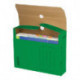 Короб архивный с клапаном, микрогофрокартон, 75 мм, до 700 листов, зеленый, STAFF, 128860