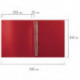 Папка на 4 кольцах STAFF, 25 мм, красная, до 170 листов, 0,5 мм, 225726