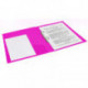 Папка на 2 кольцах c внутренним карманом BRAUBERG "Neon", 25 мм, неоновая, розовая, до 170 листов, 0,7 мм, 227458