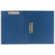Папка с 2-мя металлическими прижимами BRAUBERG стандарт, синяя, до 100 листов, 0,6 мм, 221625