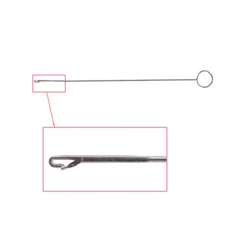Игла для прошивки документов, с кольцом (для вывертывания), блистер, DW-001