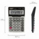 Калькулятор STAFF настольный металлический STF-2312, 12 разрядов, двойное питание, 175х107 мм, 250135