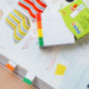 Клейкие закладки бумажные, 14x76 мм, 100 закладок, Stick`n 21615, белые с цветным краем (4 цвета)