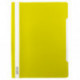Папка-скоросшиватель, А4, 140/180мкм, желтая с прозрачным верхом, Бюрократ