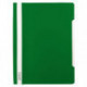 Папка-скоросшиватель, А4, 140/180мкм, пластик, зеленый с прозрачным верхом, Бюрократ Люкс -PSL20GRN A4