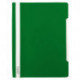 Папка-скоросшиватель, А4, 140/180мкм, пластик, зеленый с прозрачным верхом, Бюрократ Люкс -PSL20GRN A4