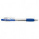 Ручка шариковая автоматическая, синяя, 0,5 мм, 0,7 мм, манжетка, корпус прозрачный, круглый, Silwerhof CLICK GRIP (026202-02)
