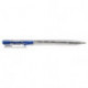 Ручка шариковая автоматическая, синяя, 0,5 мм, 0,7 мм, рифление, корпус прозрачный, круглый, Silwerhof CLICK (026201-02)