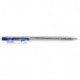 Ручка шариковая автоматическая, синяя, 0,5 мм, 0,7 мм, рифление, корпус прозрачный, круглый, Silwerhof CLICK (026201-02)