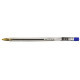 Ручка шариковая одноразовая синяя, 0,5 мм, 0,7 мм, корпус прозрачный, Silwerhof SIMPLEX (016045-01)