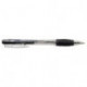 Ручка шариковая Silwerhof CLICK GRIP (026202-01) авт. 0.7мм резин. манжета прозрачный черные чернила коробка картонная