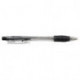 Ручка шариковая Silwerhof CLICK GRIP (026202-01) авт. 0.7мм резин. манжета прозрачный черные чернила коробка картонная