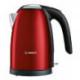 Чайник электрический Bosch TWK7804 1.7л. 2200Вт красный (корпус: металл)