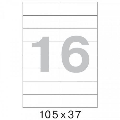 Самоклеящиеся этикетки Office Label 105х37 мм/16 шт. на листе А4 (100л упаковка)