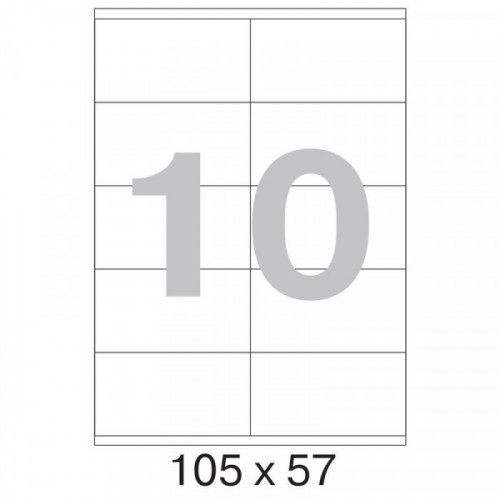 Самоклеящиеся этикетки Office Label 105х57 мм / 10 шт. на листе А4 (100л)