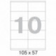 Самоклеящиеся этикетки Office Label 105х57 мм / 10 шт. на листе А4 (100л)