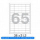 Самоклеящиеся этикетки Office Label 38х21,2 мм/65 шт. на листе А4 (100 л.)