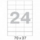 Самоклеящиеся этикетки Office Label 70х37 мм./24шт.на листе А4 (100л./уп)