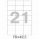 Самоклеящиеся этикетки Office Label 70х42.3 мм./21 шт. на листе А4 (100 л.)