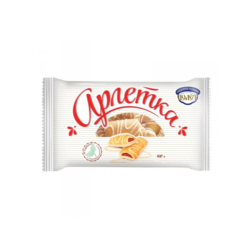 Печенье Полёт Арлетка в белом шоколаде 400 грамм
