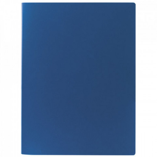 Папка на 2 кольцах STAFF, 21 мм, синяя, до 120 листов, 0,5 мм, 225716
